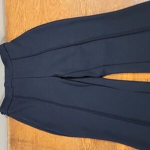 SHEIN Seamed Pull On Black Trouser Pant Flare Leg Small